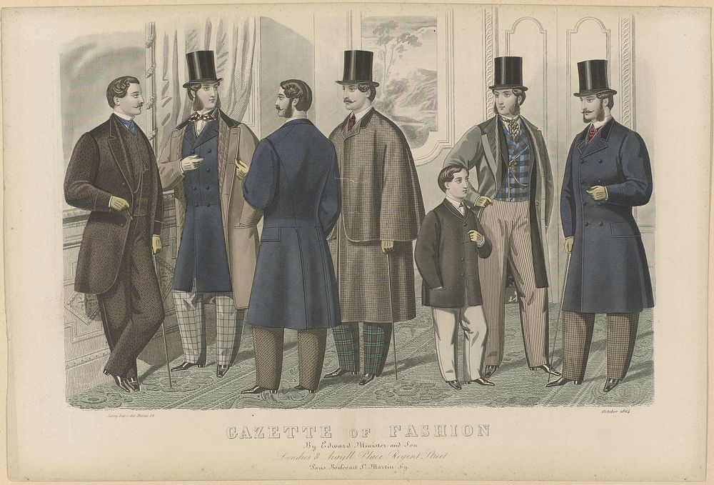 Gazette of Fashion, October 1864 (1864) by anonymous, Edward Minister and Son and Leroy