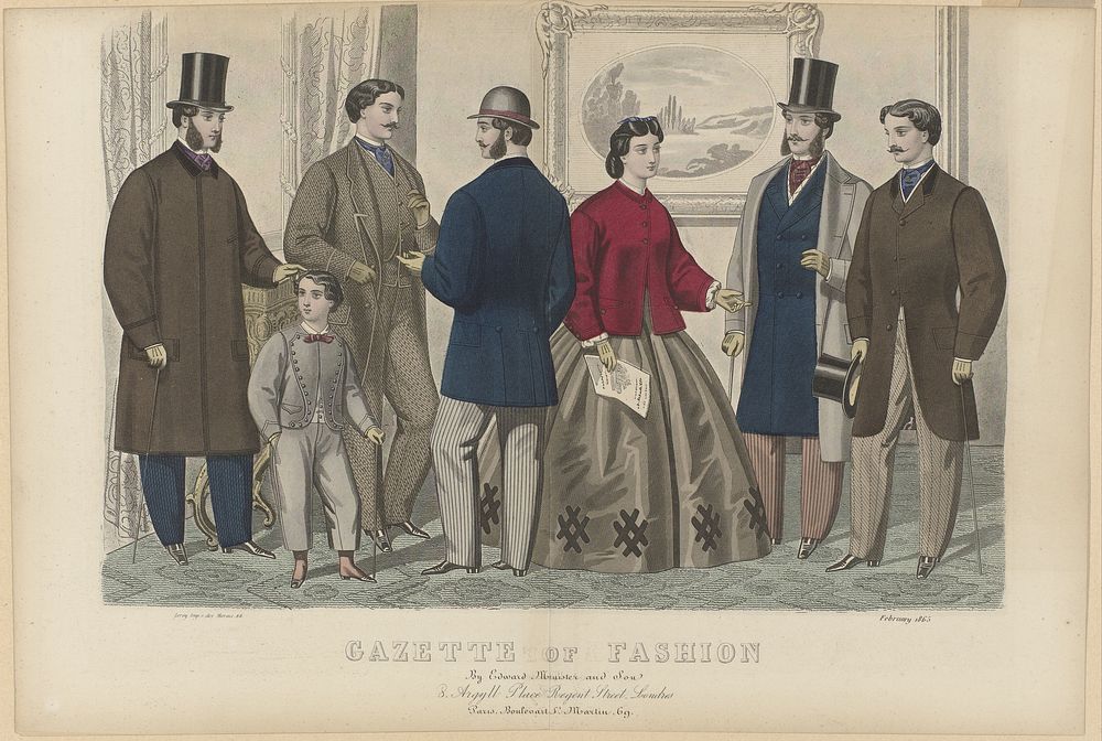 Gazette of Fashion, February 1865 (1865) by anonymous, Edward Minister and Son and Leroy