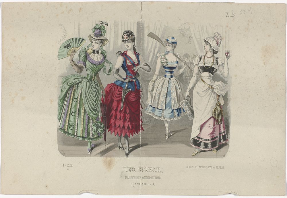 Der Bazar, Illustrirte Damen-Zeitung, 1 januar 1884 Pl. LVIII (1884) by anonymous