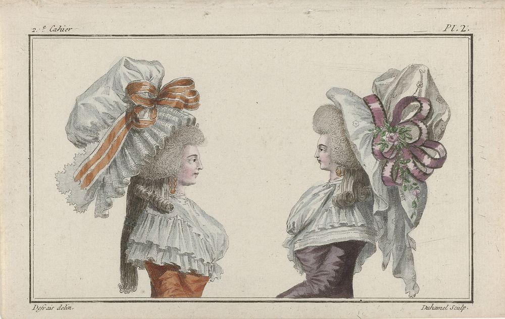 The First Fashion Magazine (1786) by A B Duhamel, Claude Louis Desrais and Buisson