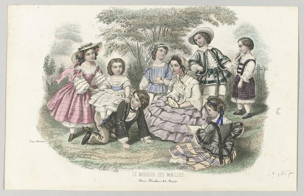 Le Magasin des Familles, ca. 1857 (c. 1857) by anonymous, Héloïse Leloir Colin and Mariton