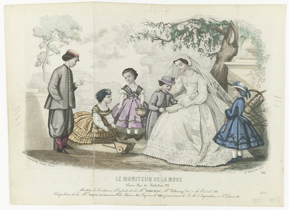 Le Moniteur de la Mode, mai 1863, No. 705 : Modeles de Costumes (...) (1863) by Louis Berlier, Laure Noël, Ad Goubaud et…
