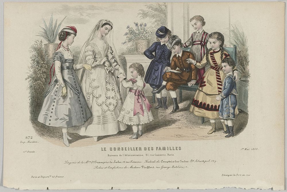 Le Conseiller des Familles, 1 mai 1868, No. 872, 11e année : Lingerie de la Mon.St François (...) (1868) by anonymous and…