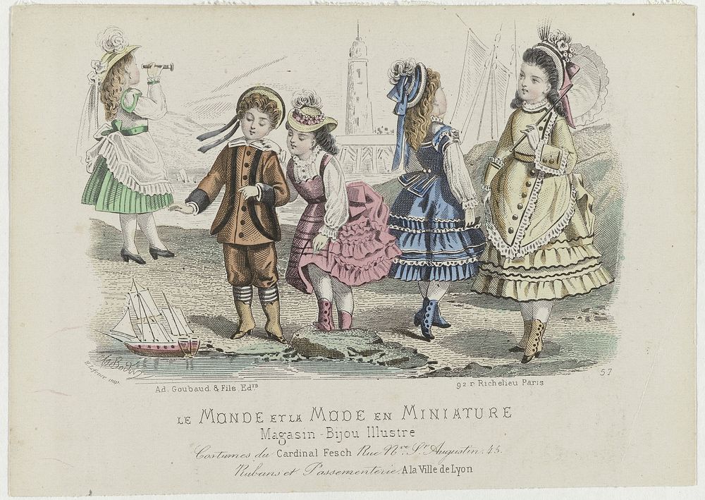 Le Monde et la Mode en Miniature, 1873, No. 57 : Costumes du Cardinal Fesch (...) (1873) by A Bodin, Ad Goubaud et Fils and…