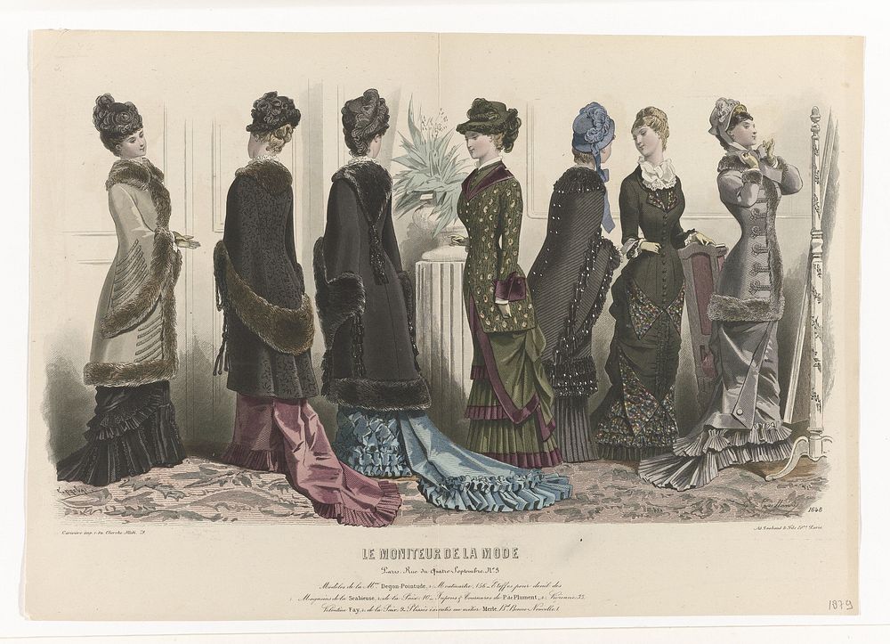 Le Moniteur de la Mode, 1879, No. 1648 : Modèles de la M.on Degon-Pointud (...) (1879) by Edouard Tailland, Emile Préval…