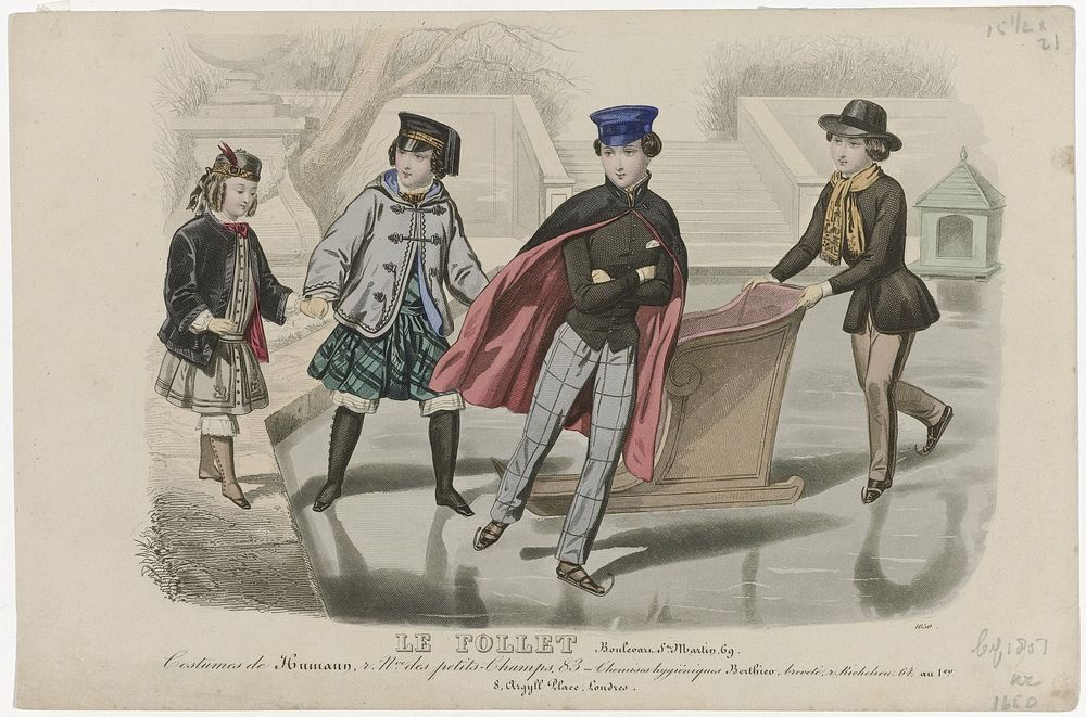 Le Follet, 1851, No. 1650 : Costumes de Humann (...) (1851) by anonymous