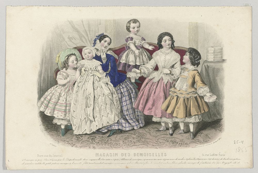 Magasin des Demoiselles, 25 avril 1855, 11e année (1855) by anonymous, Delamain Duval and Sarazin