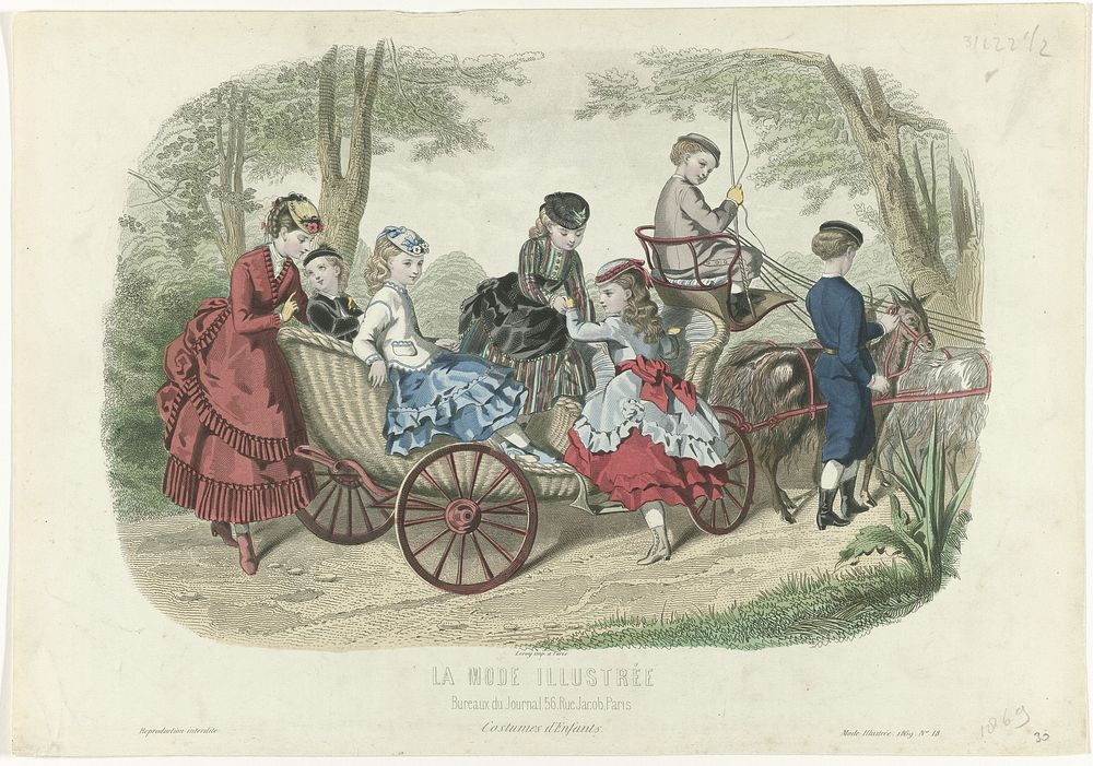 La Mode Illustrée, 1869, No. 18 : Costumes d'Enfants (1869) by Huard, Anaïs Colin Toudouze and Leroy