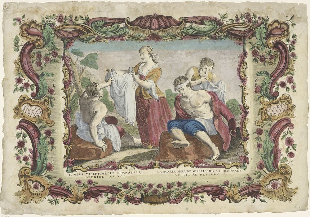 De naakten kleden (1700 - 1799) by Giovanni Volpato and familie Remondini