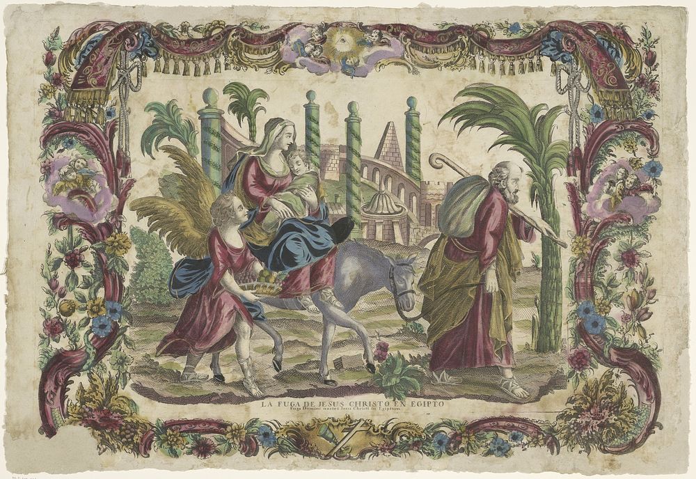 De vlucht naar Egypte (1700 - 1799) by Giovanni Volpato and familie Remondini