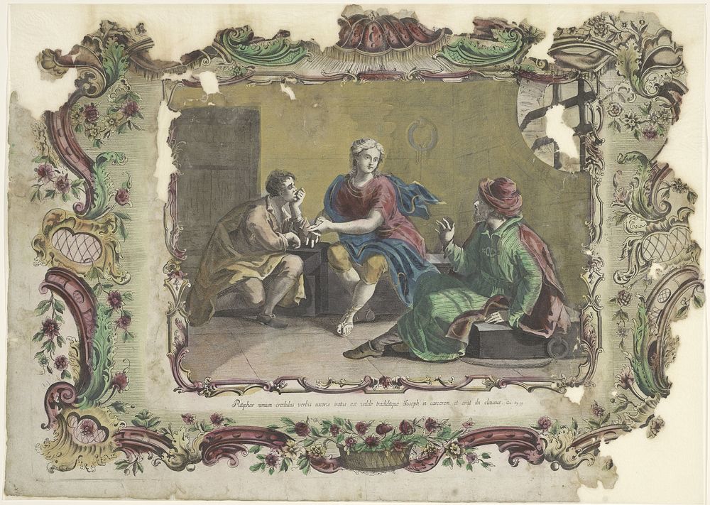 Jozef in de gevangenis (1700 - 1799) by Giovanni Volpato and familie Remondini