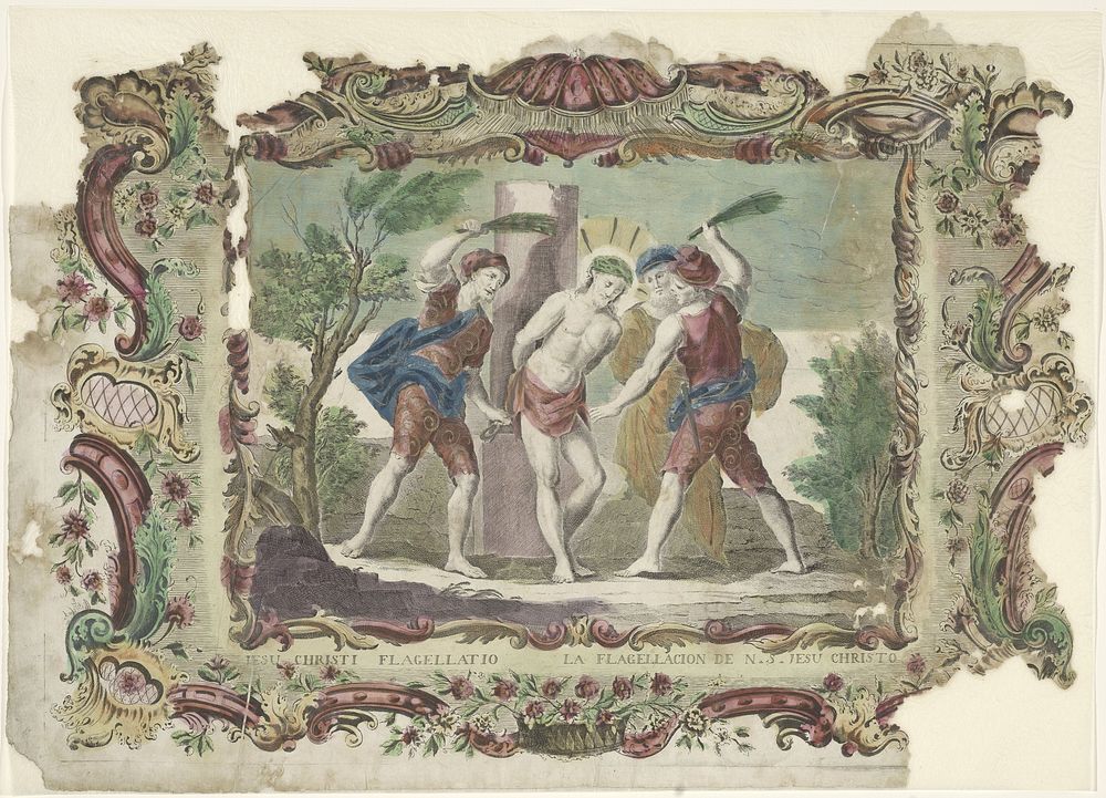 Geseling van Christus (1700 - 1799) by Giovanni Volpato and familie Remondini