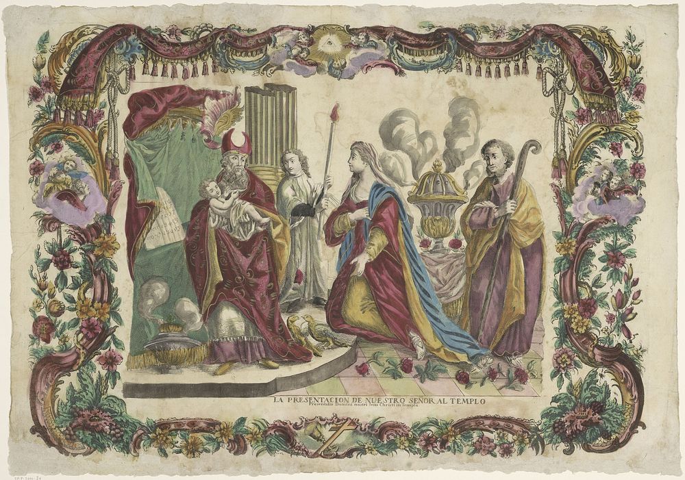Presentatie van Christus in de tempel (1700 - 1799) by Giovanni Volpato and familie Remondini