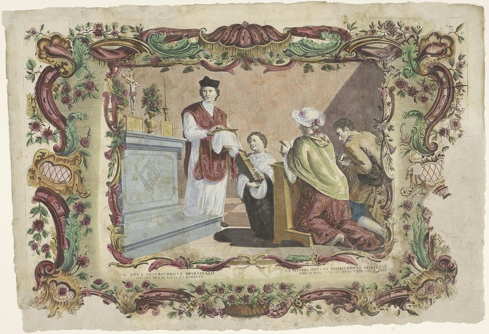 Bidden voor de levenden en de doden (1700 - 1799) by Giovanni Volpato and familie Remondini