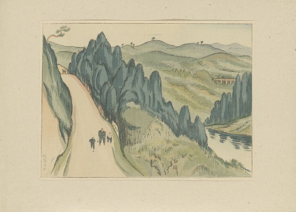 De Aga rivier (1917) by Morita Tsunetomo, Igami Bonkotsu and Nakajima Jûtarô