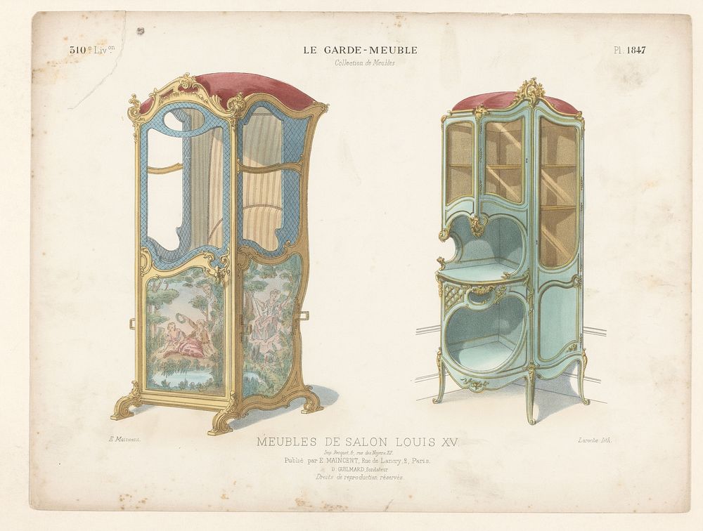 Kasten (1885 - 1895) by Léon Laroche, Becquet frères, Eugène Maincent and Désiré Guilmard