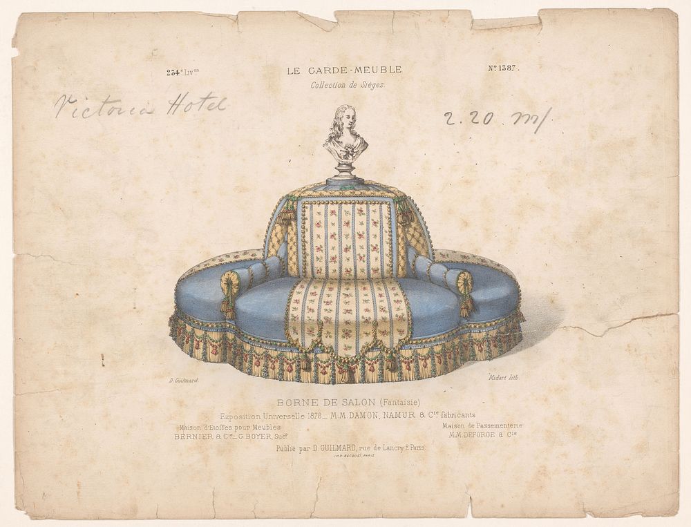 Ronde bank (1839 - 1885) by Midart, Becquet and Désiré Guilmard