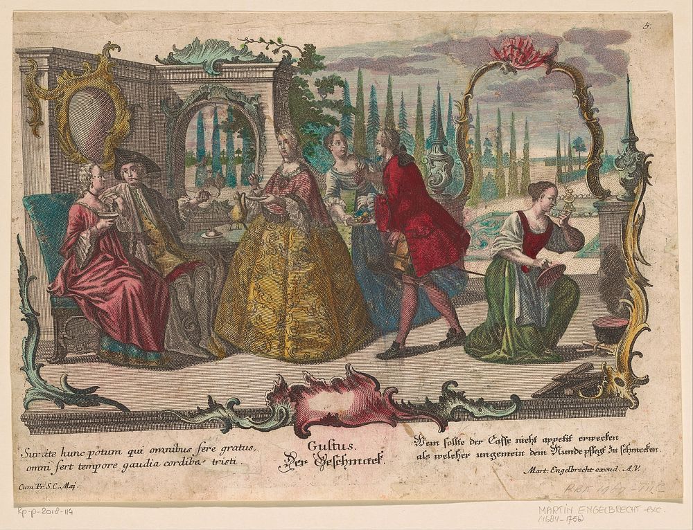 Smaak (1684 - 1756) by Martin Engelbrecht and Martin Engelbrecht