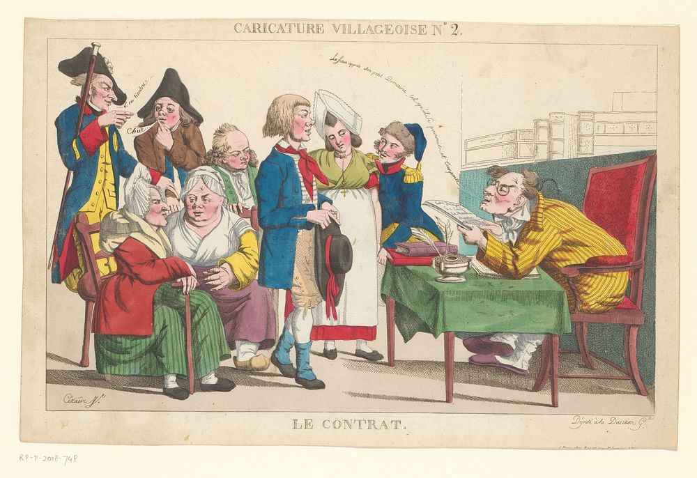 Het contract (c. 1750 - c. 1820) by Cézaire and Basset