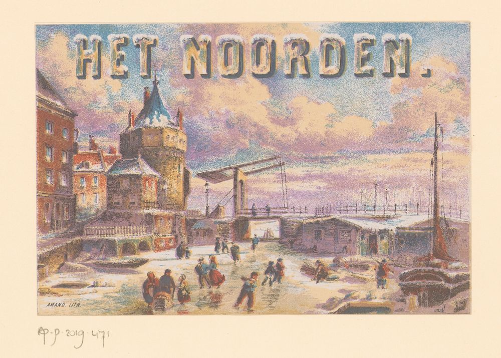 Gezicht op de Schreierstoren in Amsterdam (1870) by anonymous, Amand and K H Schadd