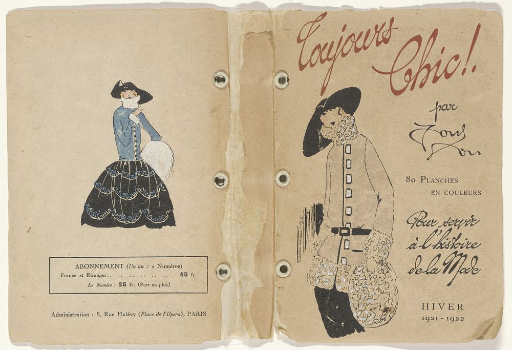 Toujours Chic, catalogus met modeprenten (1921 - 1922) by G P Joumard
