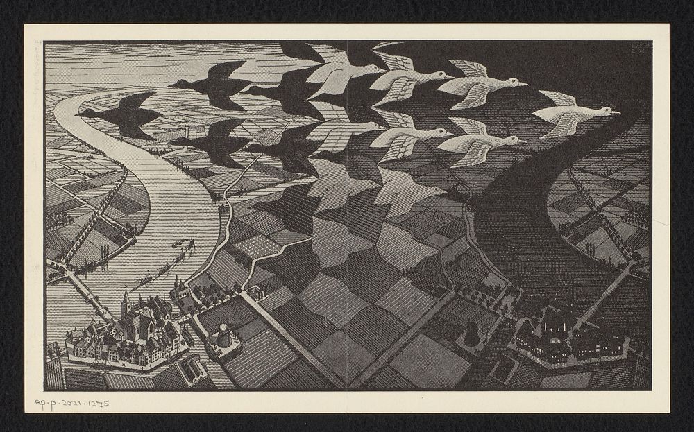 Prospectus voor de uitgave: P. Terpstra, Grafiek en tekeningen M.C. Escher, 1960 (c. 1959) by anonymous, Maurits Cornelis…