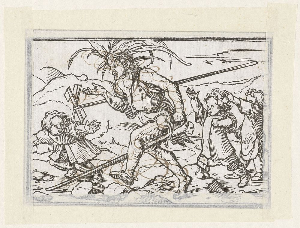 Dwaas wordt uitgelachen (1538 - 1543) by Hans Holbein II and Veit Rudolf Specklin