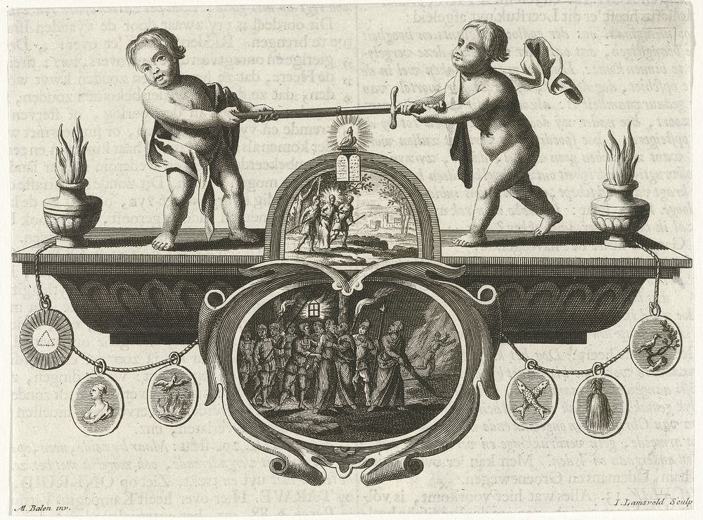 Kus van Judas en de arrestatie van Christus (1694 - 1743) by Jan Lamsvelt and Matthijs Balen 1684 1766