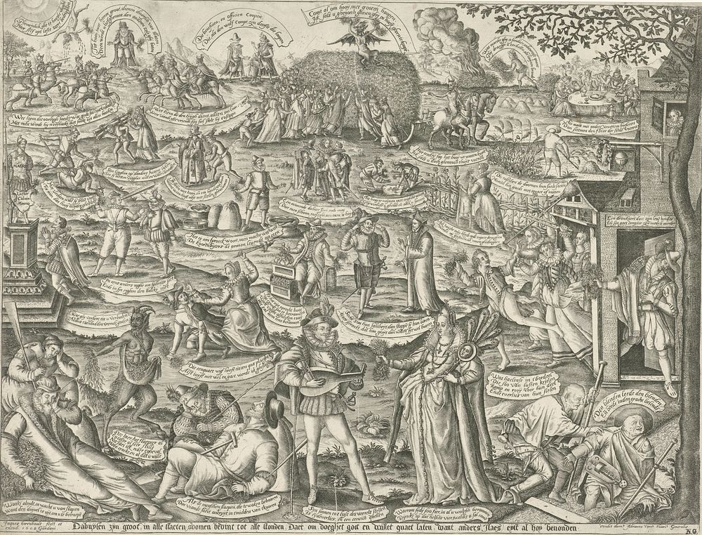 De hooiwagen (1608) by Jacques Horenbault, Jacques Horenbault and Adrianus Vares