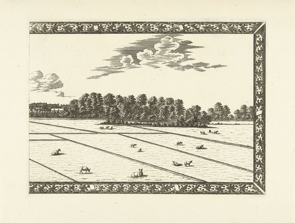 Panoramisch gezicht op Den Haag (1681 - 1728) by Cornelis Elandts