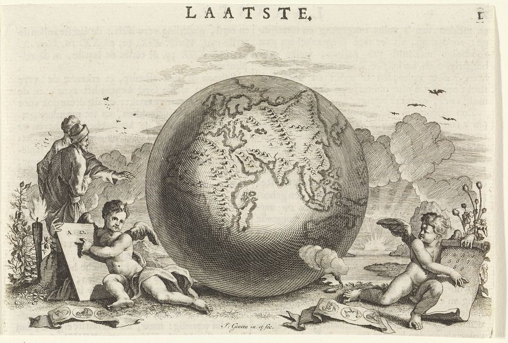 Embleem: laatste dingen (1723) by Jan Goeree, Jan Goeree, Gerard onder de Linden and Johannes van Braam