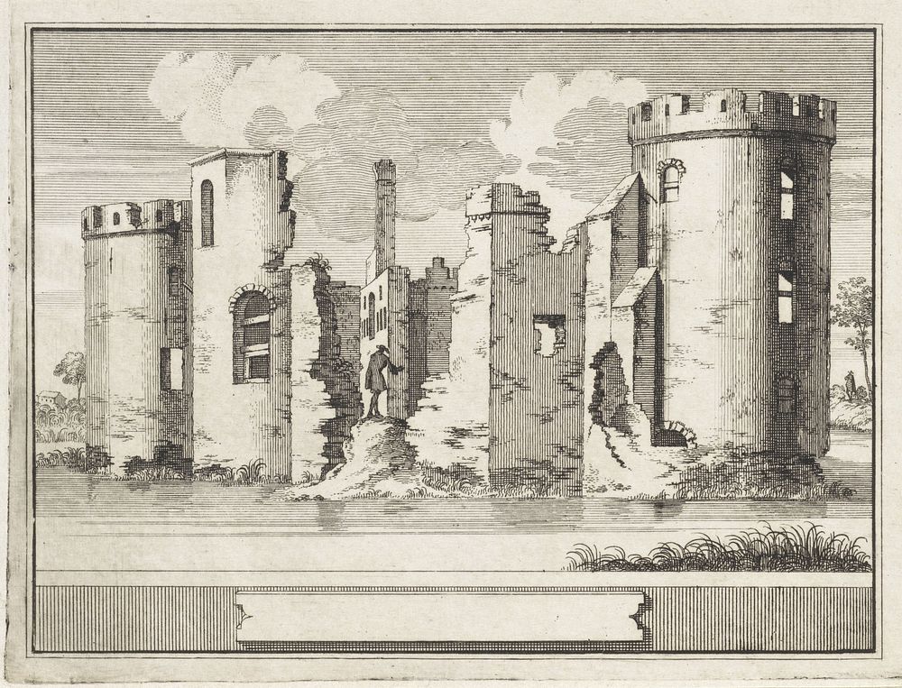 Gezicht op de ruïne van het Slot Abcoude (1711 - 1774) by Jacobus Schijnvoet and Jacobus Schijnvoet