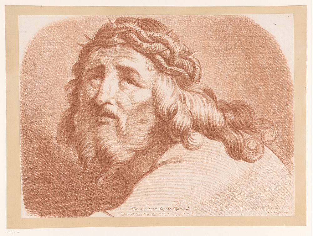 Ecce homo (1764 - 1803) by L F Duruisseau, Mignard, Philippe Louis Parizeau, Louis Joseph Mondhare, Jean and Franse kroon