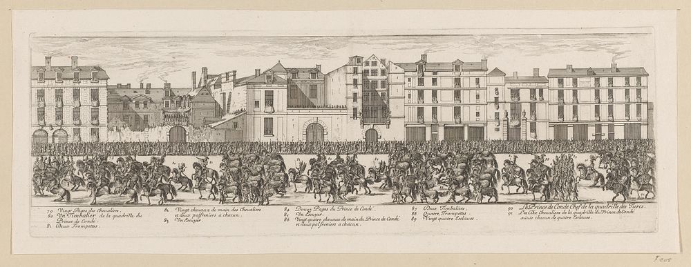 Militaire parade (1662) by Israël Silvestre