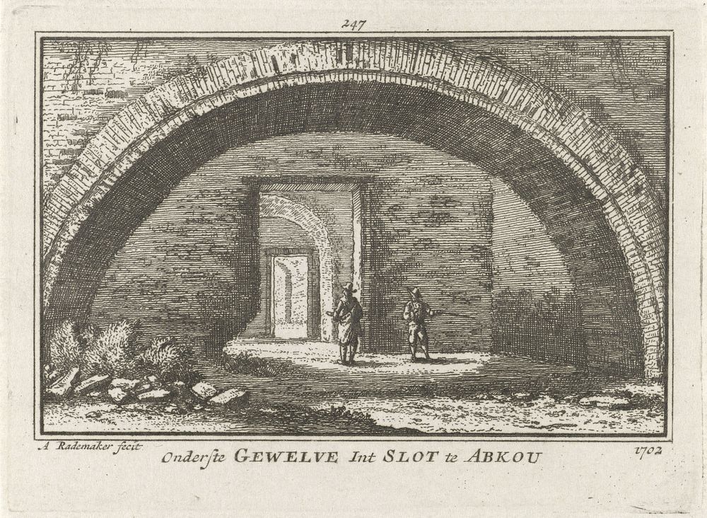 Gewelf in Slot Abcoude (1727 - 1733) by Abraham Rademaker, Willem Barents and Antoni Schoonenburg