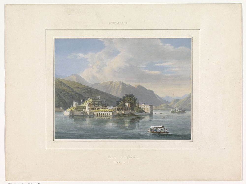 Gezicht op Isola Bella, Lago Maggiore (1700 - 1900) by anonymous