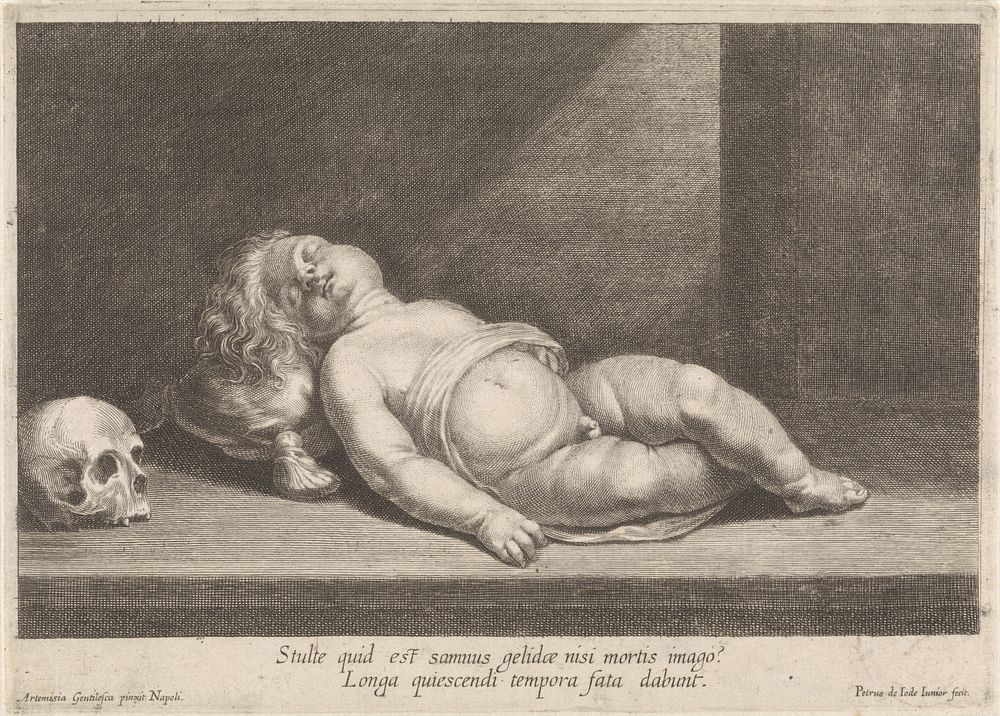 Allegorie op de dood (1628 - 1670) by Pieter de Jode II and Artemisia Gentileschi