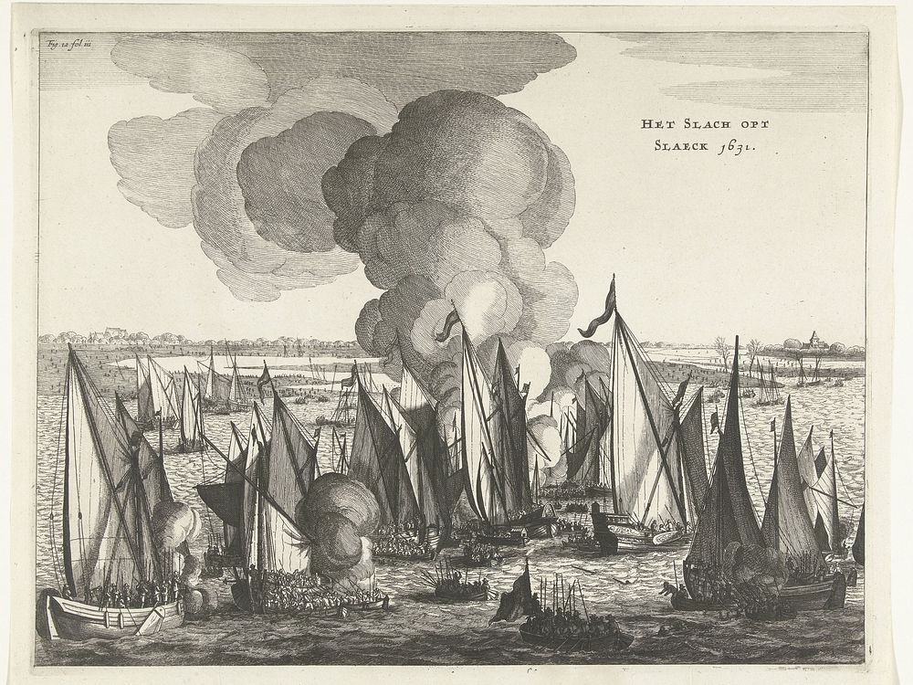 De slag op het Slaak, 1631 (1649 - 1651) by anonymous