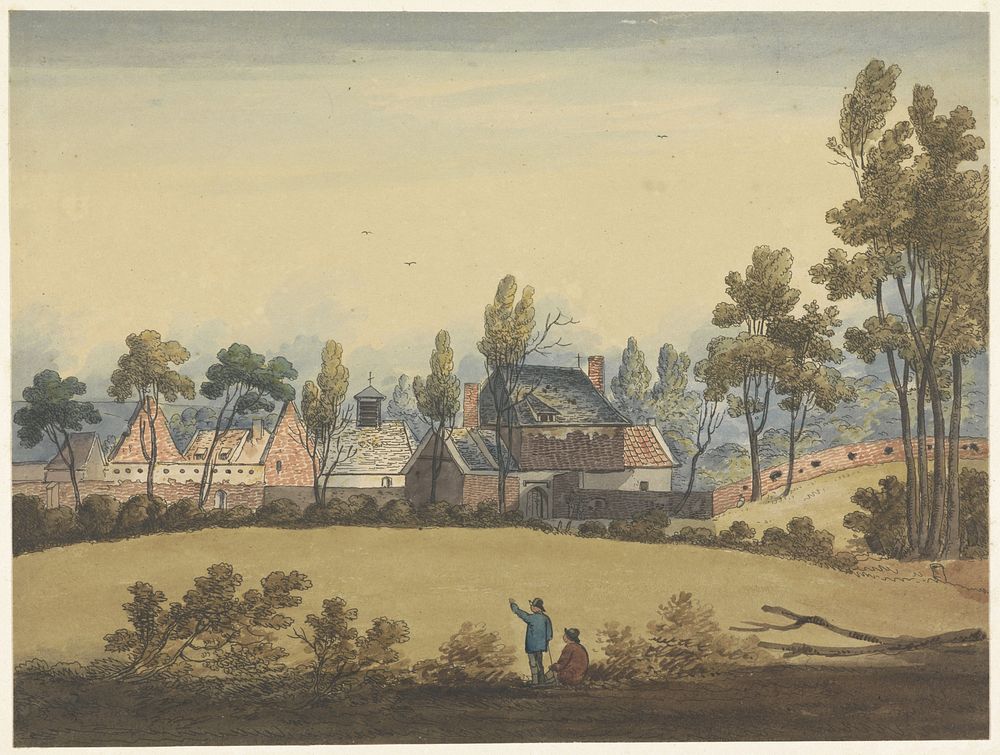 Ruïne van Hougoumont (1815 - 1825) by anonymous