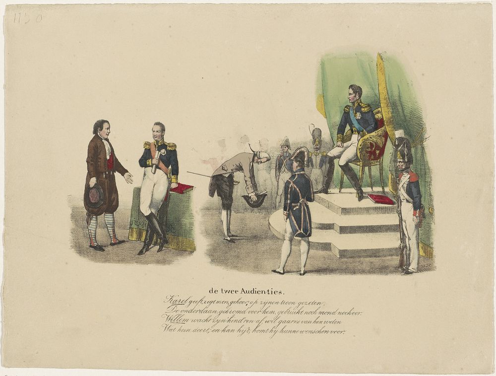 Audiënties van Willem I en Karel X, 1827 (1827) by Jean Louis Van Hemelryck