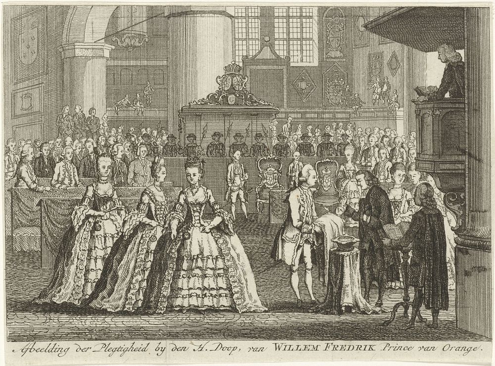 Doop van prins Willem Frederik, 1772 (1772) by anonymous