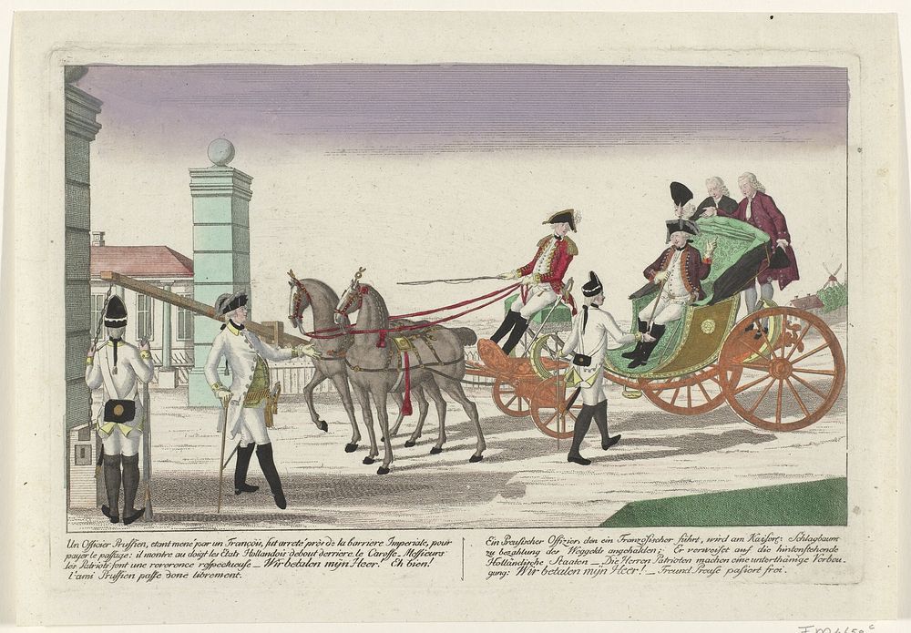 Spotprent op de vrede tussen Nederland en de keizer, 1785 (1785 - 1786) by anonymous