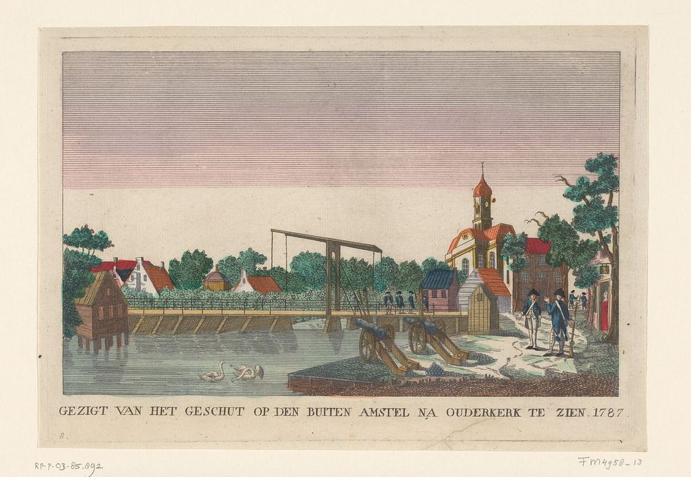 Batterij te Ouderkerk, 1787 (1787) by anonymous and anonymous