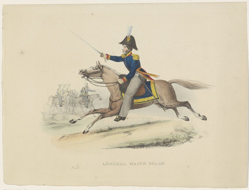 Belgische generaal-majoor, 1830 (1830) by Bertrand and Jean Baptiste Ambroise Marcellin Jobard