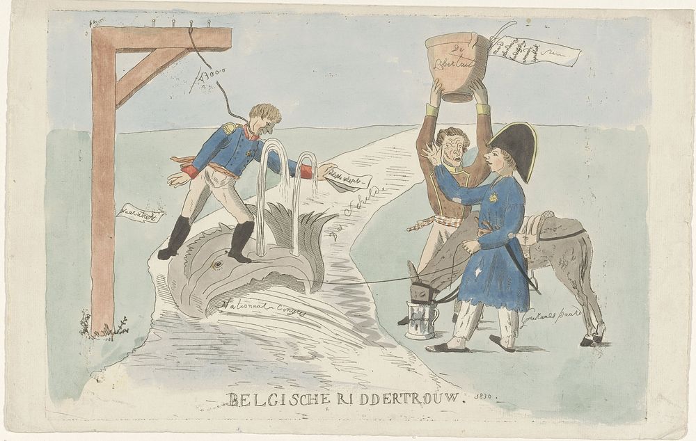 Belgische Riddertrouw. 1830 (1830) by anonymous