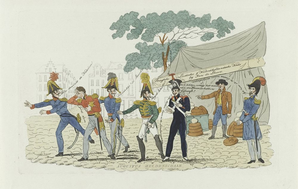 Helden van augustus, 1831 (1831) by anonymous