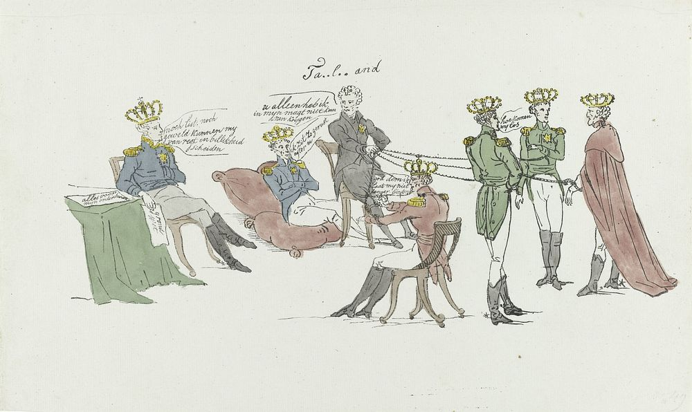 Spotprent op de Franse rol tijdens de Conferentie te Londen, 1831 (1831) by anonymous
