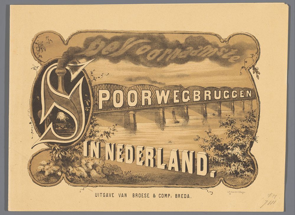 Spoorbruggen in Nederland, 1846-1874 (1872 - 1874) by anonymous, Emrik and Binger and Broese and Comp