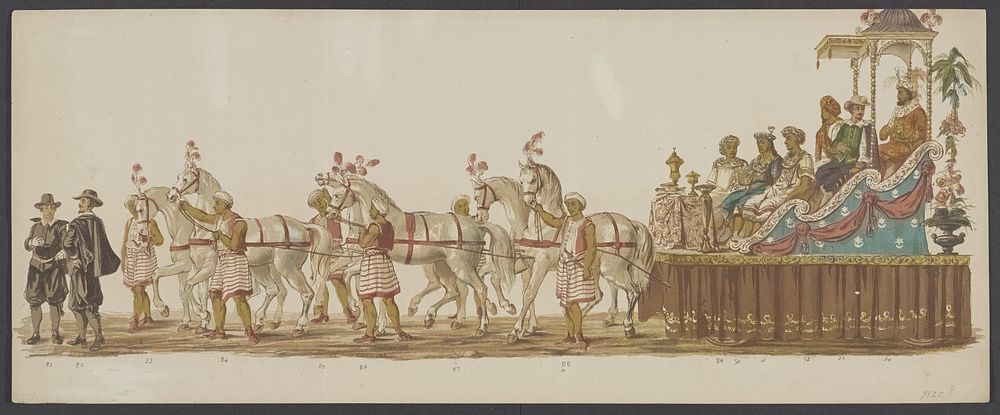 Delftse optocht van 1862, zesde groep (1862) by Willem Bernardus IJzerdraat, H Nijgh and J H Molenbroek