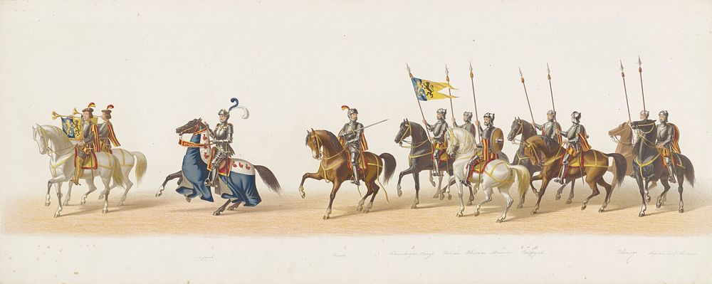 Delftse optocht van 1873 (eerste plaat) (1873) by anonymous, Tresling and Comp and J Waltman II